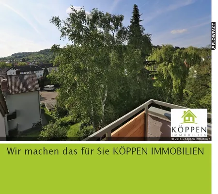 FÜR SINGLES - sofort frei - toll ausgestattete 1-Zi.-DG-Whg. mit Balkon in schöner Wohnlage von Feuerbach
