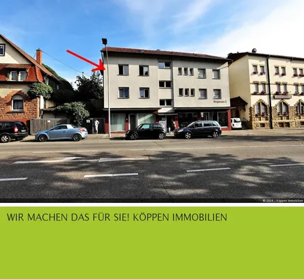 3-Zi.-Wohnung Fellbach Bahnhofsnähe - sofort frei