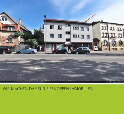 3-Zi.-DG-Wohnung ohne Balkon,  Fellbach Bahnhofsnähe - sofort frei