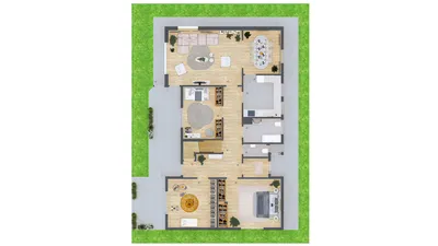 Wohnen auf einer Ebene - EFH auf 450 m² Grundst., 4,5 Zi.+Hobbyräume im DG + Carport für Wohnmobil – Bild 6