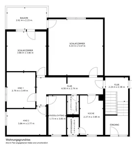 Renovierte 4-Zi.-Wohnung mit Balkon in Winnenden. Bezug sofort oder nach  Vereinbarung – Bild 2