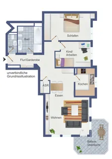 Endlich wieder eine Wohnung auf der Korber Höhe – Top gepflegte 3,5-Zi.-ETW mit Aufzug – Bild 2