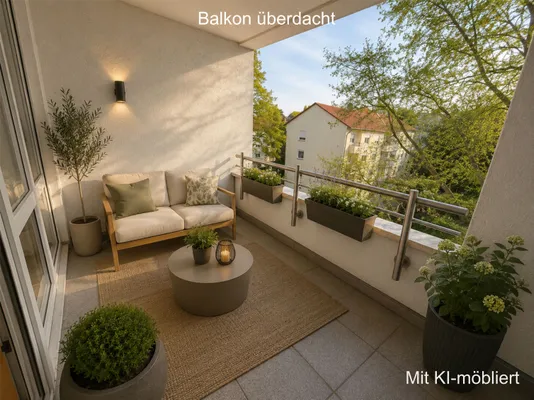 Stadtnah - Charmante 3,5-Zi.-DG-Wohnung mit zusätzlichem Studio und zwei Balkonen in Waiblingen