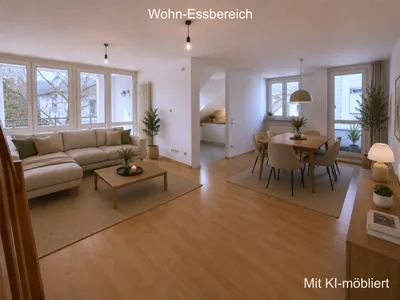 Stadtnah - Charmante 3,5-Zi.-DG-Wohnung mit zusätzlichem Studio und zwei Balkonen in Waiblingen – Bild 3